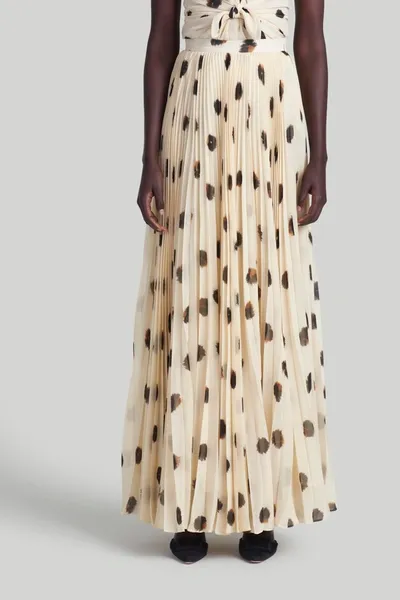 Altuzarra Sif Polka Dot-print Skirt In Sparrow Irregular Dot