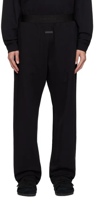 Fear Of God Black Bonded Sweatpants