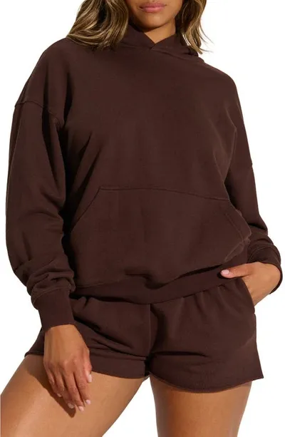 Naked Wardrobe The Ex Boyfriend Hoodie In Chocolate