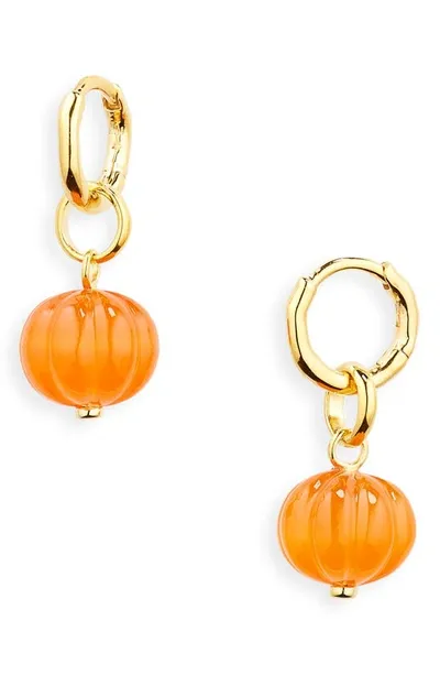 Monica Vinader Lantern Red Onyx Stone Drop Earrings In 18k Gold Vermeil