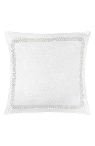 Matouk Astor Braid Matelassé Pillow Sham In Silver