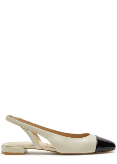 Stuart Weitzman Sleek Slingback  Ballerina Shoes In Black