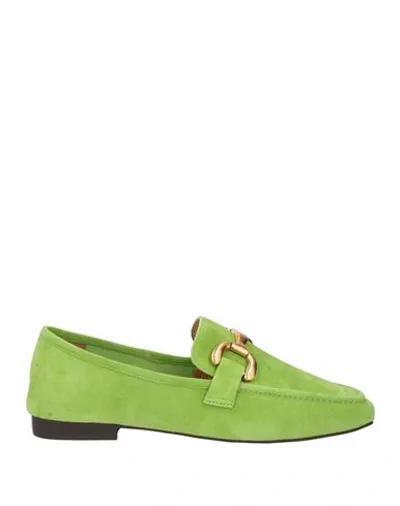 Bibi Lou Woman Loafers Green Size 11 Soft Leather