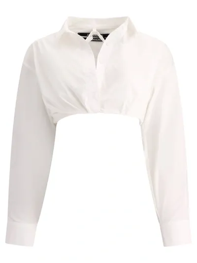 Jacquemus La Chemise Bahia Courte In White