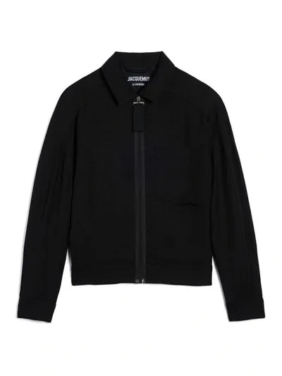 Jacquemus Le Blouson Linu Jacket In Black