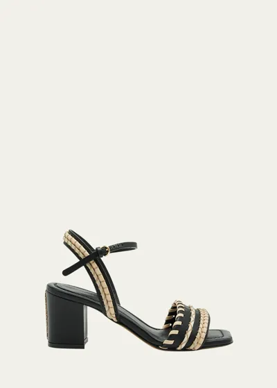 Ulla Johnson Gila Mid-heel Sandals In Black