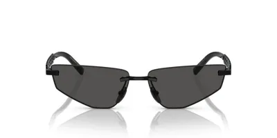 Dolce & Gabbana Eyewear Rimless Sunglasses In Black