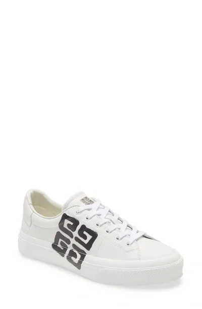 Givenchy White Chito Edition 4g Print City Sport Sneakers In White Black