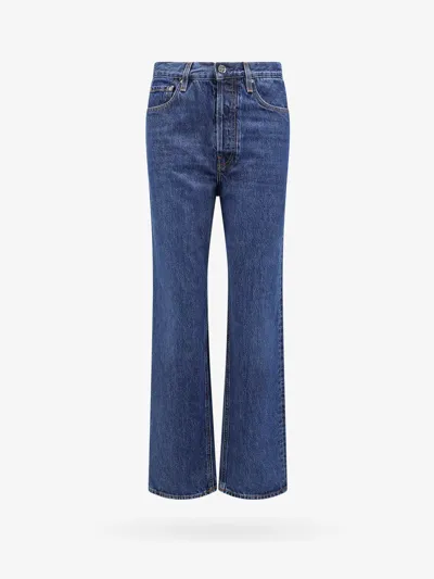 Totême Toteme Twisted Seam Denim Jeans In Blue