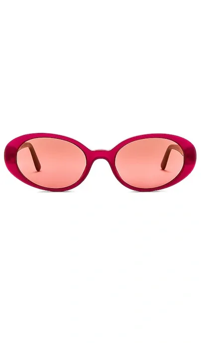 Dolce & Gabbana Oval Sunglasses In Milky Pink