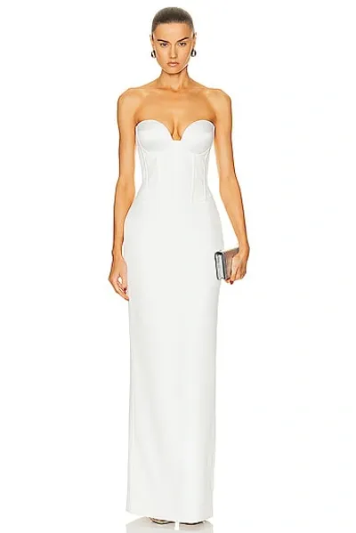 Retroféte Luna Balconette Gown In White