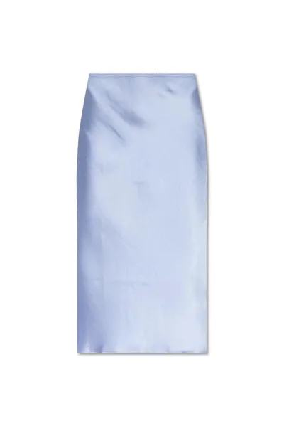 Samsã¸e Samsã¸e Samsøe Samsøe Agneta Satin Skirt In Blue