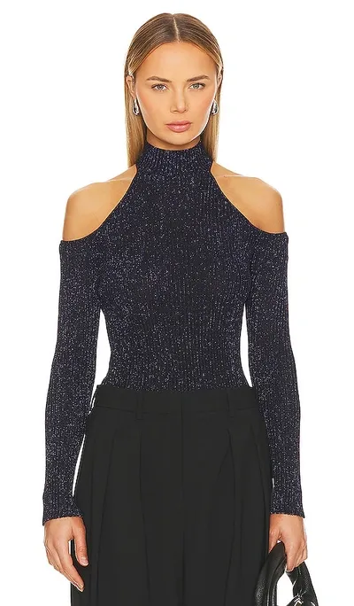 Astr Pickford Sweater In Midnight Metallic