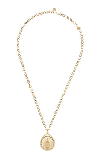 Harakh Drops Of Joy 18k Yellow Gold Diamond Pendant Necklace