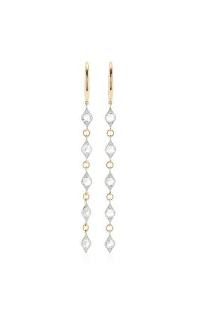 Harakh Haveli 18k White And Yellow Gold Diamond Earrings