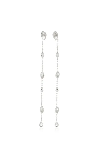 Harakh Frangipani 18k White Gold Diamond Earrings