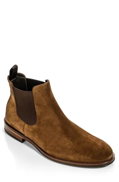 To Boot New York Men's Shelby Ii Pull On Chelsea Boots In Mid Brown Suede