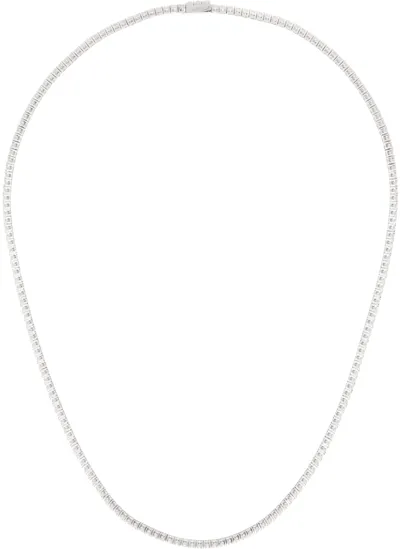 Numbering Silver #3724 Necklace In White