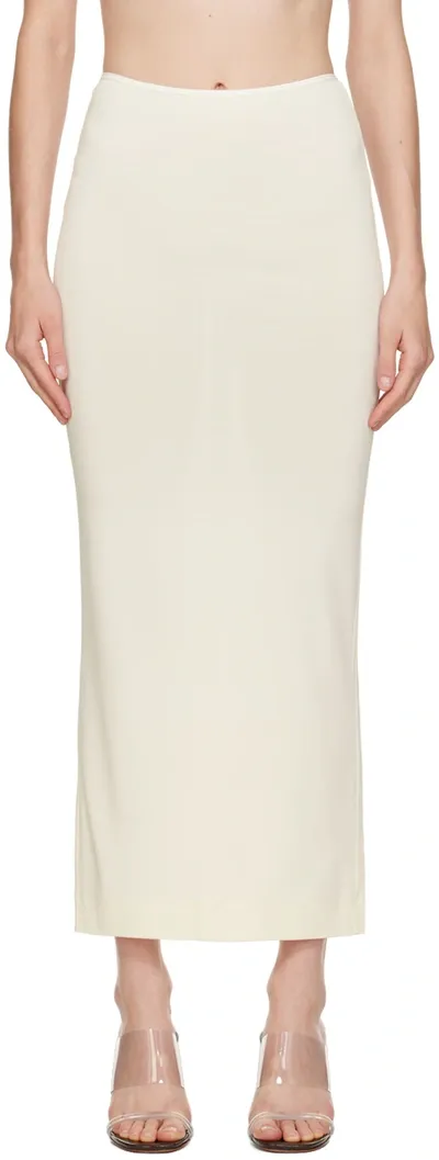 Éterne Off-white Emma Maxi Skirt In Cream