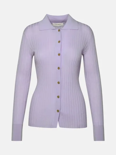 Lisa Yang 'aria' Lilac Cashmere Cardigan In Liliac