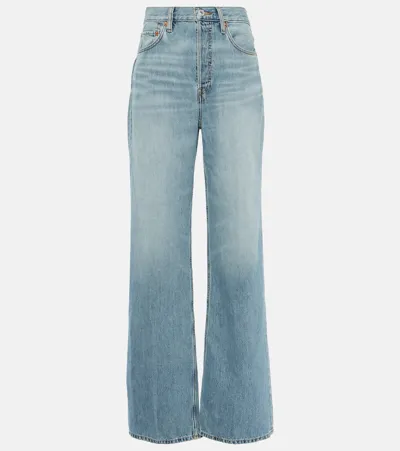 Re/done Jeans 70s Ultra High Rise Wide Leg In 23