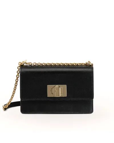 Furla 1927 Mini Black Crossbody Bag In Are000o6000