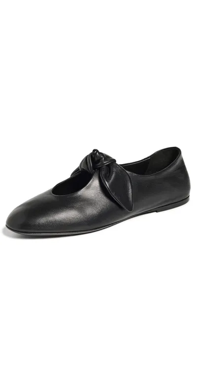 Co - Nappa Bow Flats Black In Schwarz