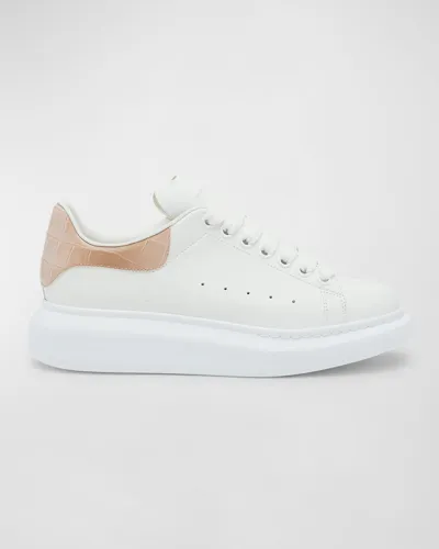 Alexander Mcqueen Oversized Sneakers In White Camel