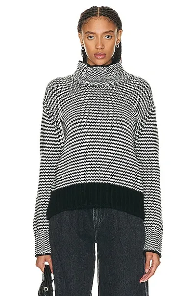 Sablyn Everett Cashmere Sweater In Black Stripe