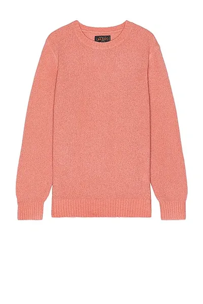 Beams Crew Cashmere Sweater In Pink