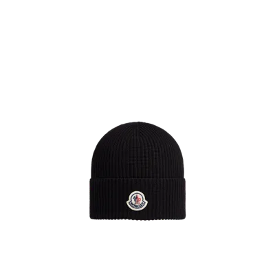 Moncler Collection Cotton Beanie Black