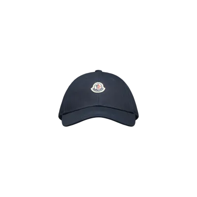 Moncler Kids' Casquette En Gabardine In Blue