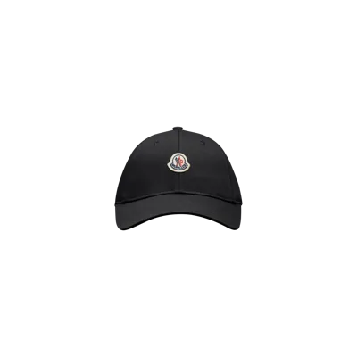 Moncler Kids' Gabardine Baseball Cap Black