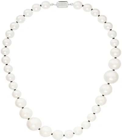 Numbering White #9738 Necklace In Black