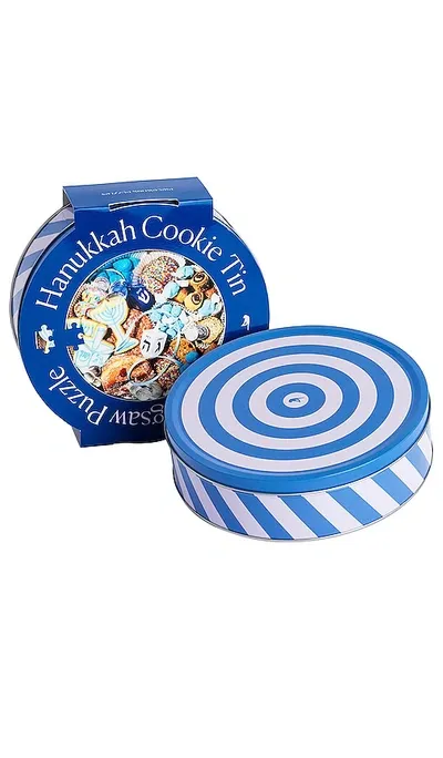 Piecework Hanukkah Cookie Tin 750 Piece Round Puzzle In N,a