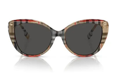 Burberry Eyewear Cat-eye-sonnenbrille Mit Vintage-check In Multi