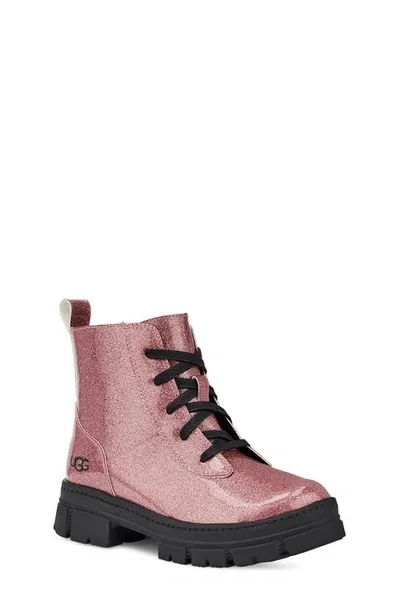 Ugg Kids' Girls Black Glitter Boots In Glitter Pink