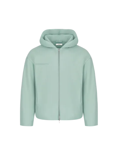 Pangaia Flower-warmth Padded Bomber Jacket In Eucalyptus Blue