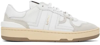 Lanvin Clay Low Top Sneakers In White