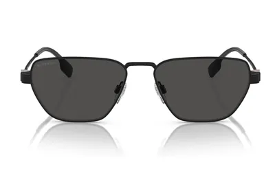 Burberry Eyewear Square Frame Sunglasses In Black