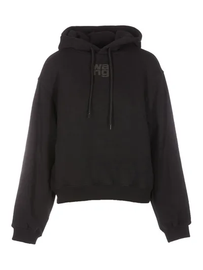 Alexander Wang Sweatshirt In Black Cotton