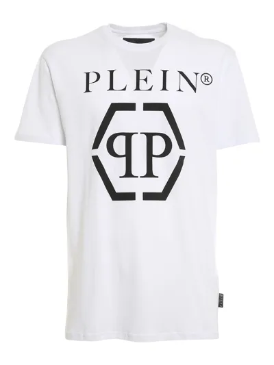 Philipp Plein Logo Printed T-shirt In White