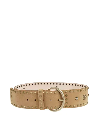 Alessia Zamattio High Belt In Beige