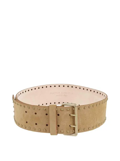 Alessia Zamattio High Belt In Beige