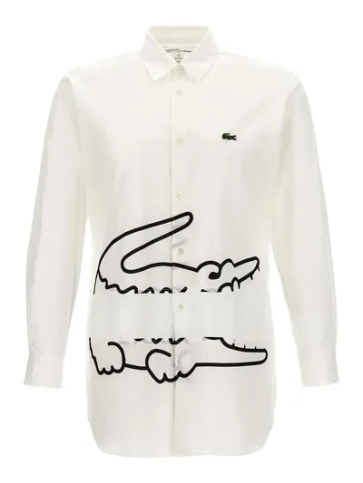 Comme Des Garçons Comme Des Garons Shirt X Lacoste Shirt In Blanco