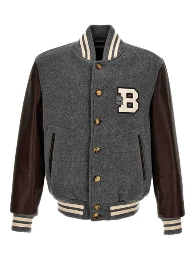 Brunello Cucinelli Patch-lettering Bomber Jacket In Multicolour