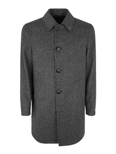 Sartoria Latorre Marco Shirt Neck Coat In Grey