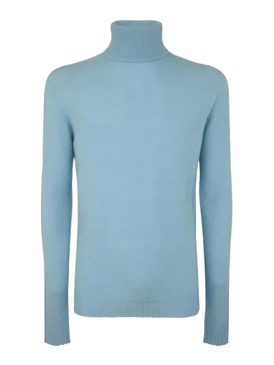 Md75 Cashmere Turtle Neck Sweater In Blue