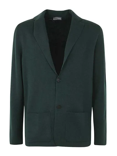 Drumohr Single Breasted Blazer Clothing In Verde