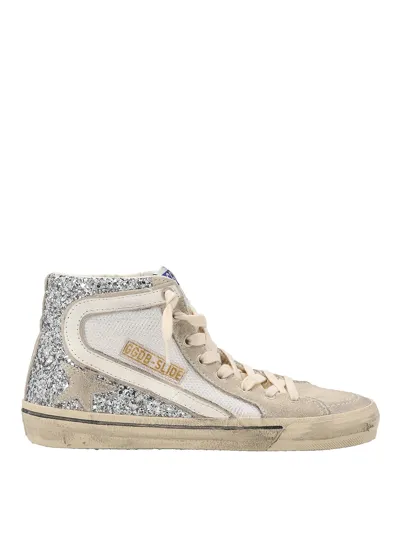 Golden Goose Slide Double Quarter Sneakers In Multicolour